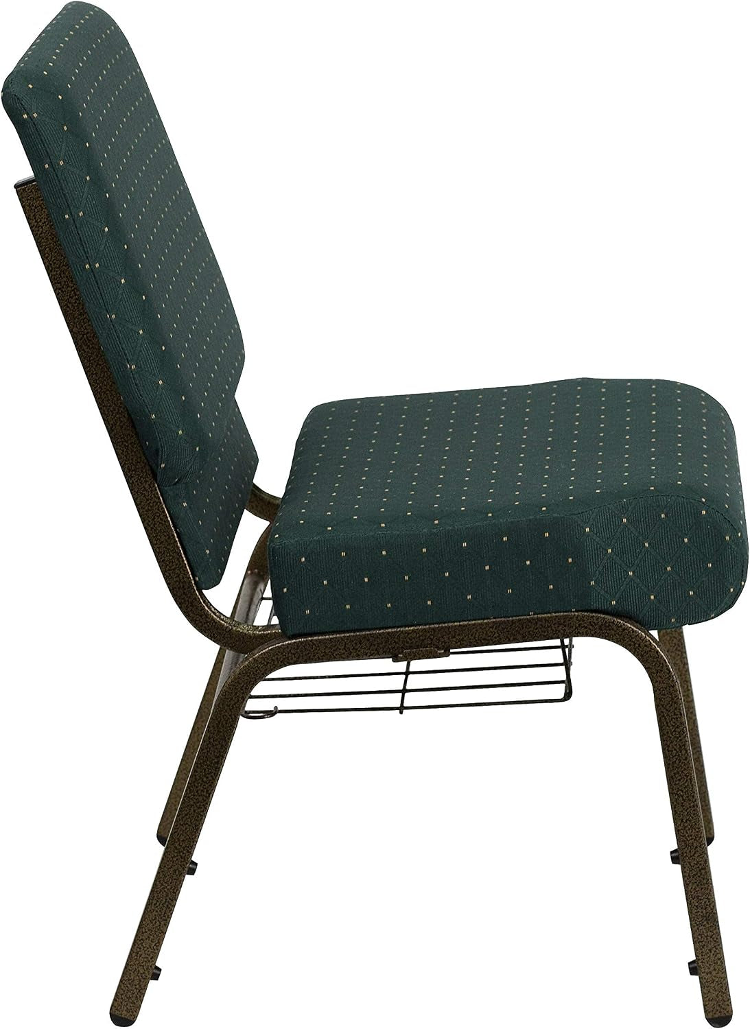 HERCULES hunter green church chair – view 4