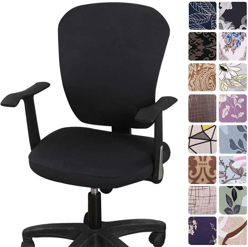 Melaluxe Computer Office Chair Covers - Protective & Stretchable Universal Chair Cover Stretch Rotating Chair Slipcover