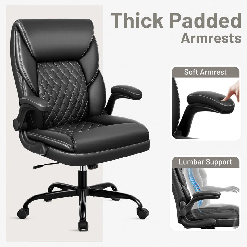 Ergonomic Faux Leather Home Office Chair