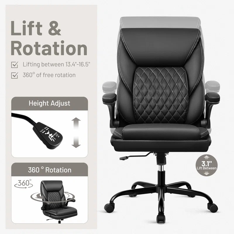Ergonomic Faux Leather Home Office Chair