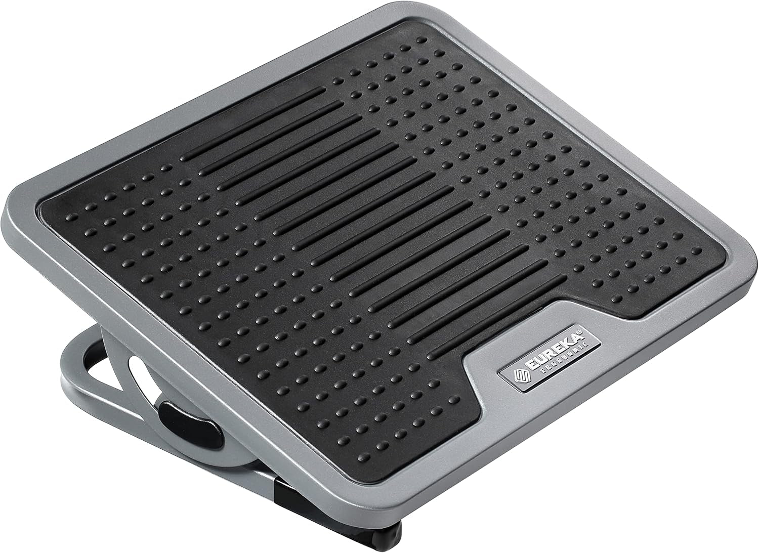 EUREKA ERGONOMIC Tilt Adjustable Footrest, Foot Rest for under Desk at Work with Massage Surface, Office Foot Rest under Desk with 20 Degree Tilt No Locking, Metal Frame | 20° Tilt Adjustable Foot Rest with Massage Surface and Sturdy Metal Frame, Designed for Ergonomic under Desk Support