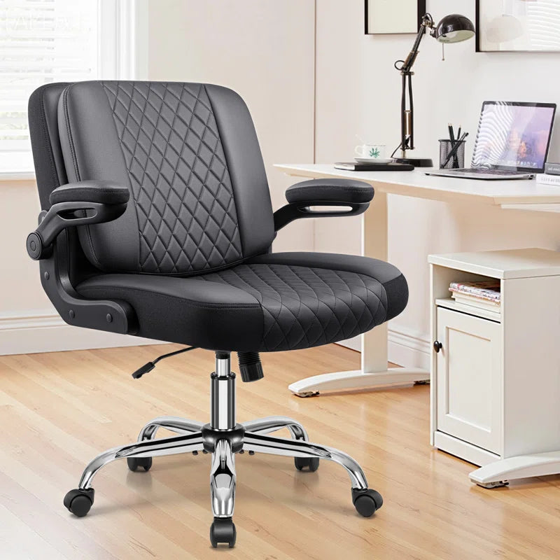 Big and Tall Office Chair 400Lbs, Adjustable Lumbar Support Executive Office Chair