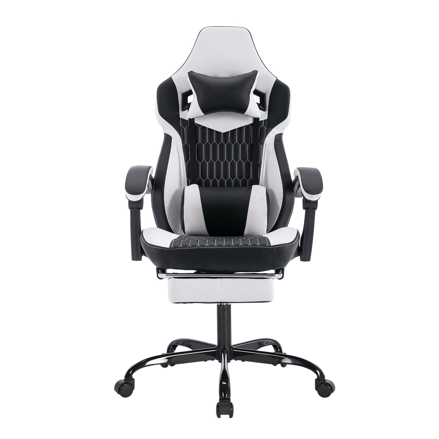 Ergonomic Gaming Chair With Footrest And Lumbar Support Headrest - Platinum-Level Office Chairs