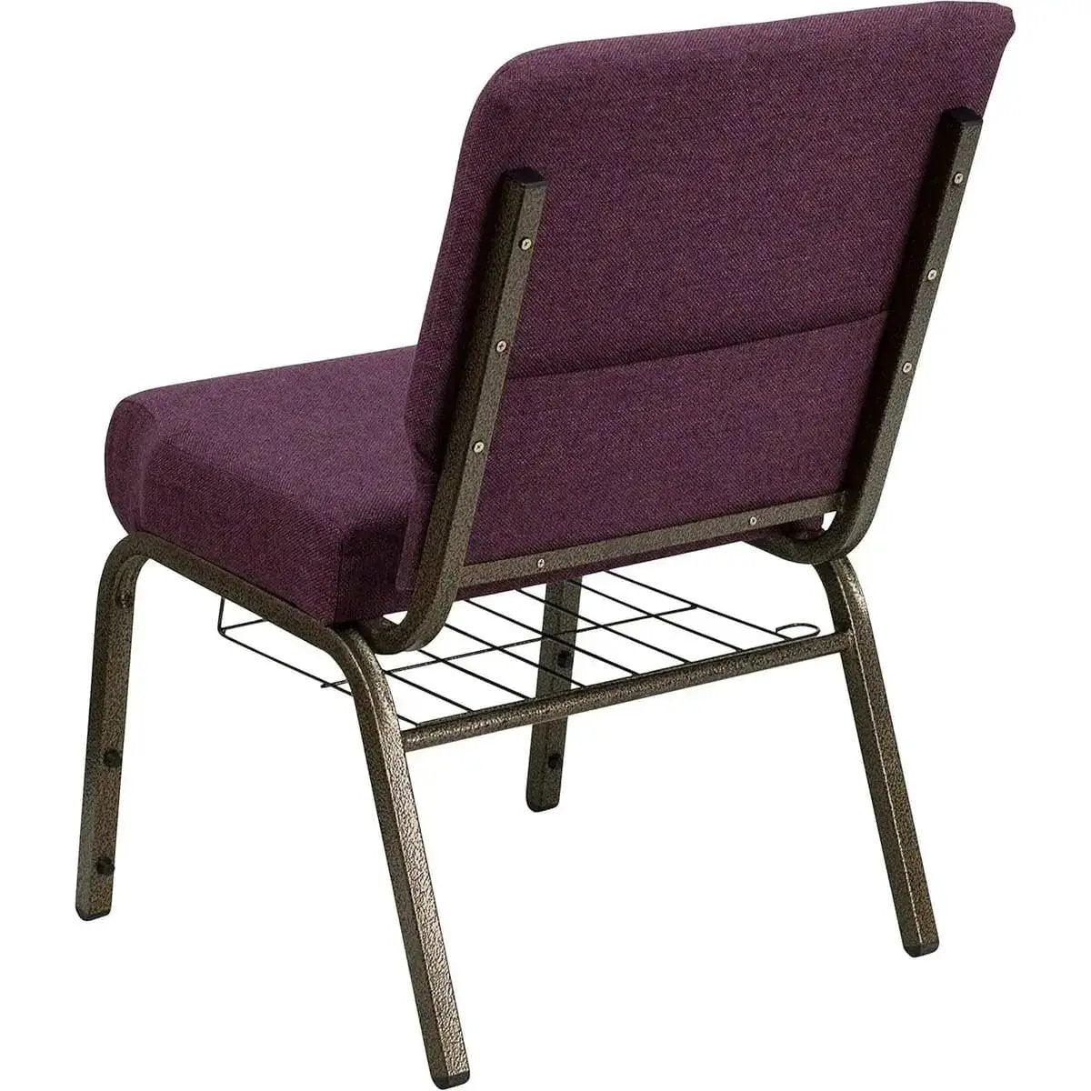 Church Chair With Cup Book Rack And Gold Vein Frame All Day Comfort - Platinum-Level Office Chairs