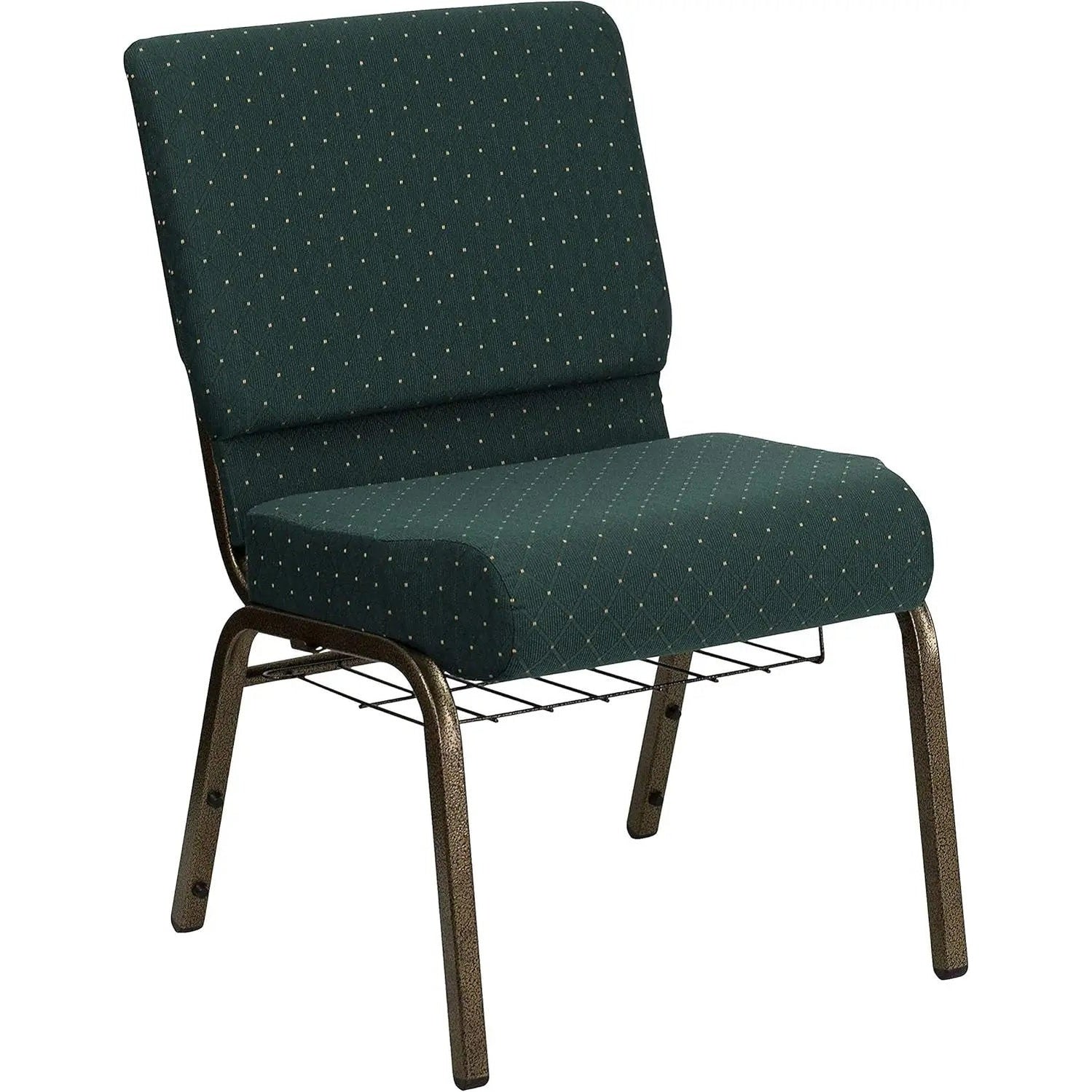 Hercules church chair with padded 4-inch waterfall seat, durable frame, multi-color options, ideal for worship spaces and events.