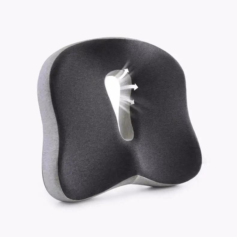 Memory Foam Office Chair Cushion Car Seat Support Waist Pillow Massage Lumbar Orthopedic Pillow Buttock Coccyx Cushion Back Pads by Platinum-Level Office Chairs