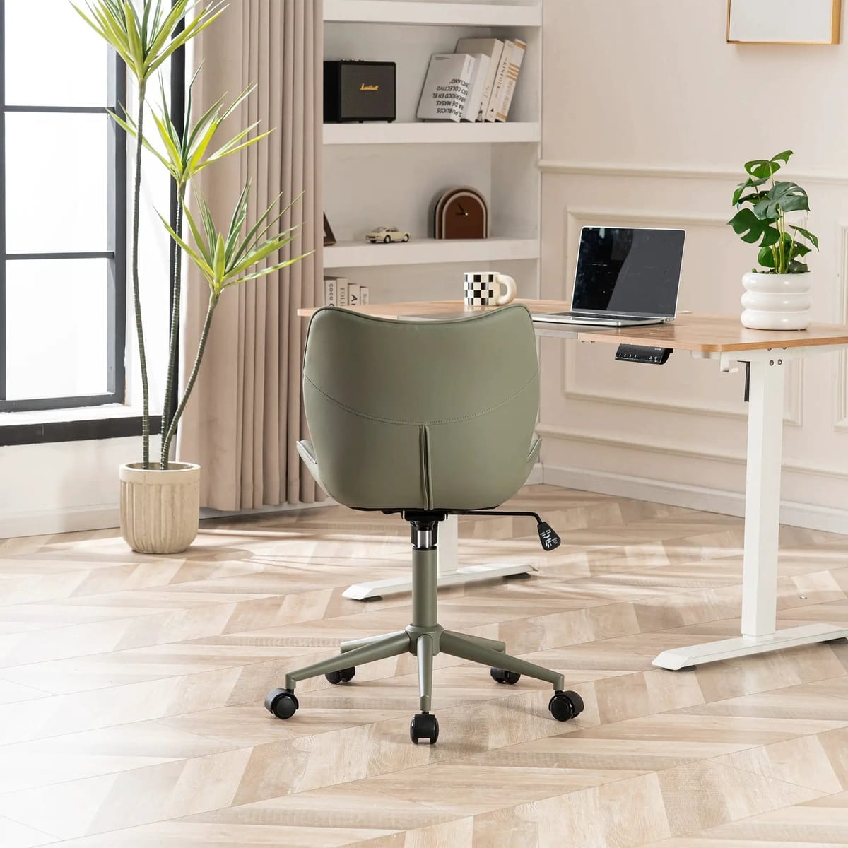 Swivel Armless Desk Chair Office Chairs Makeup Vanity Chair