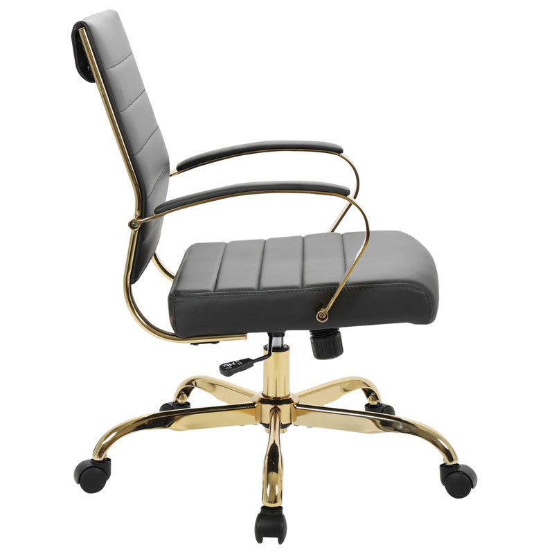 Benmar black leather office chairs – view 8