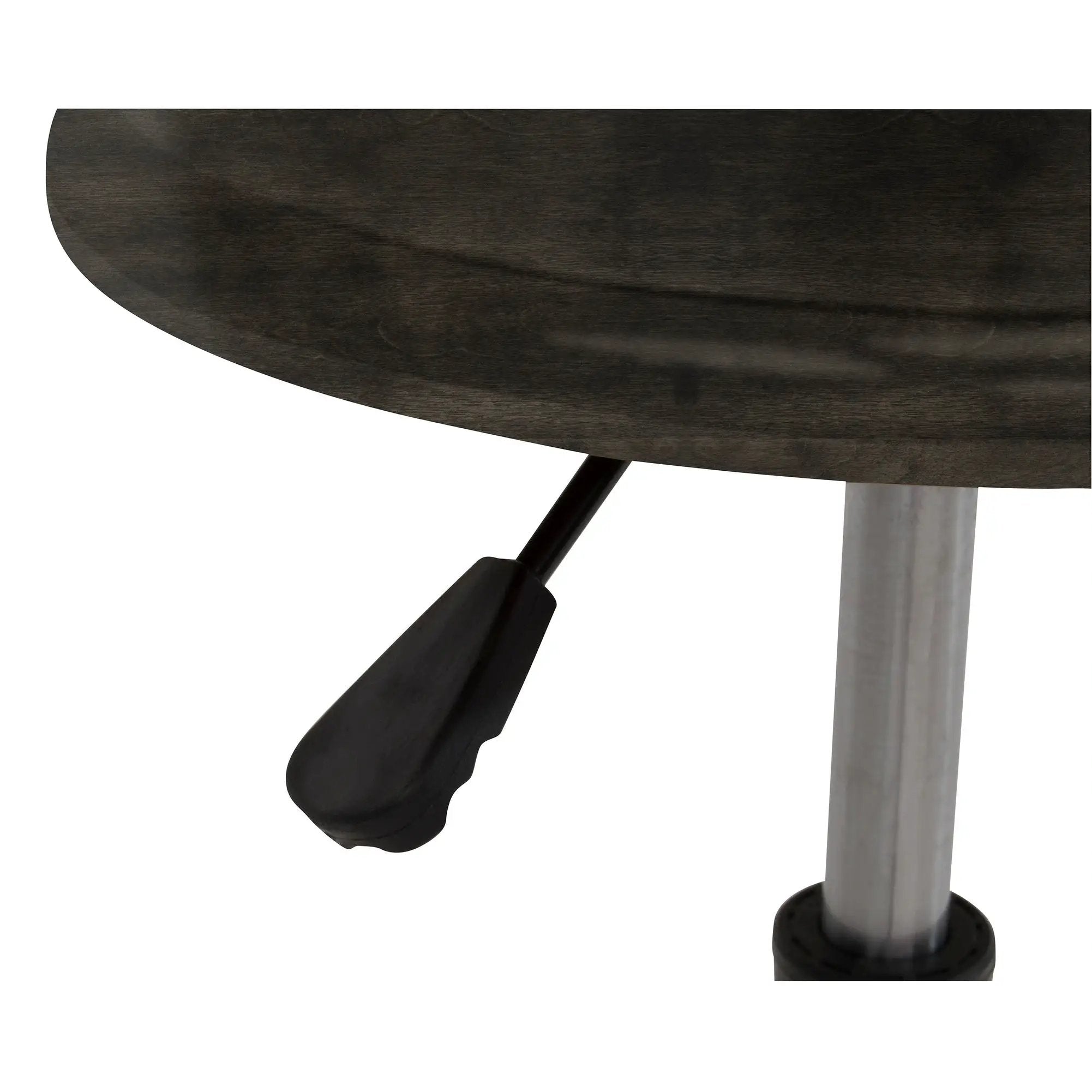 Retro Wood Drafting Stool with Adjustable Height Seat