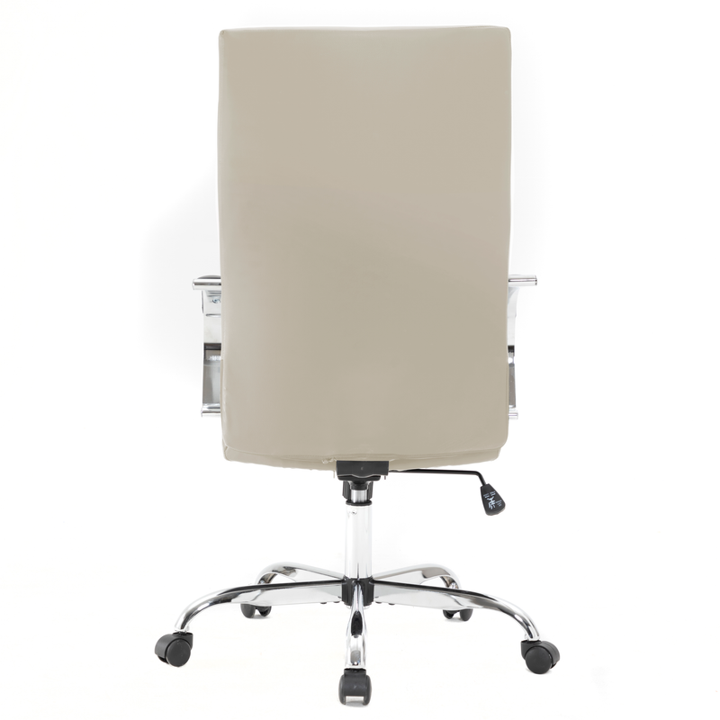 20 PCS Sonora Ergonomic High-Back Leather Desk Office Chair with Chrome Base and Tilt for Home Office - Tan