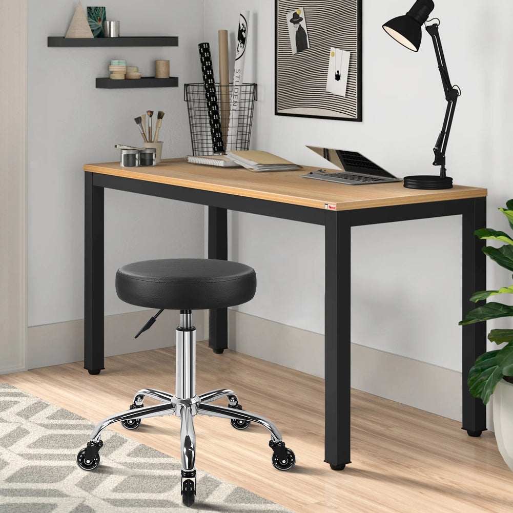 Premium Black Salon Chair With Height Adjustment And Casters