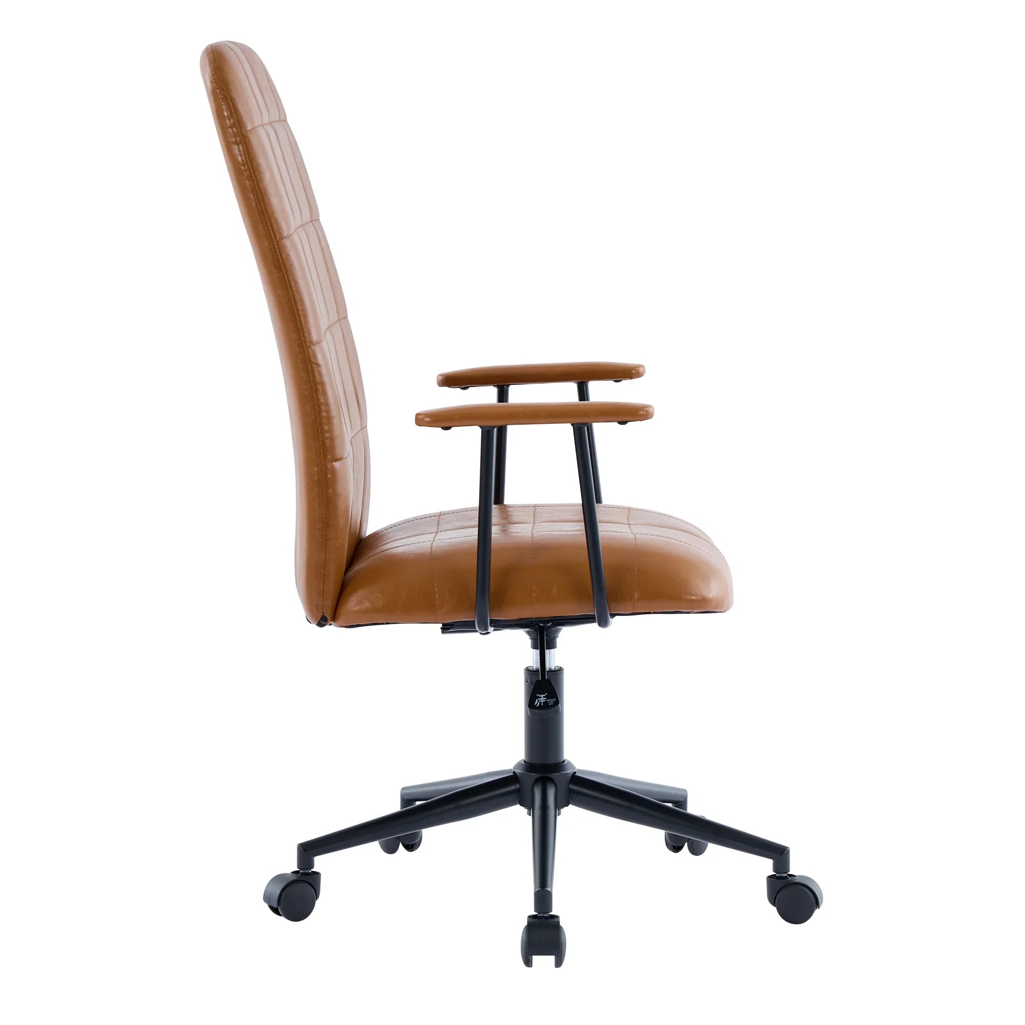 Antique Brown PU Leather Office Chair With Armrest And Gas Lift by Platinum-Level Office Chairs