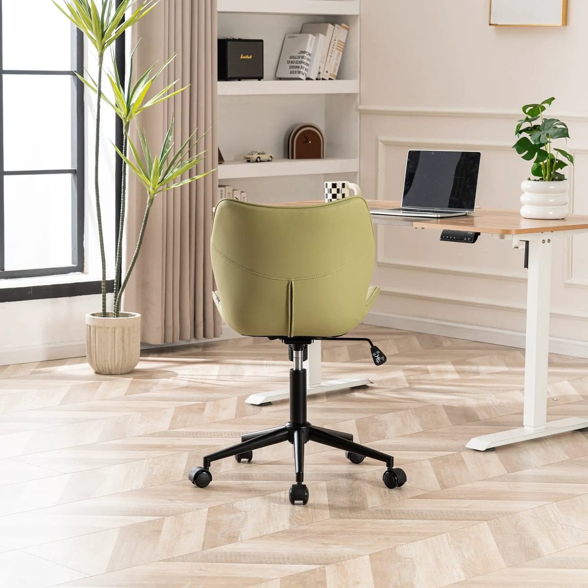 Swivel Armless Desk Chair Office Chairs Makeup Vanity Chair