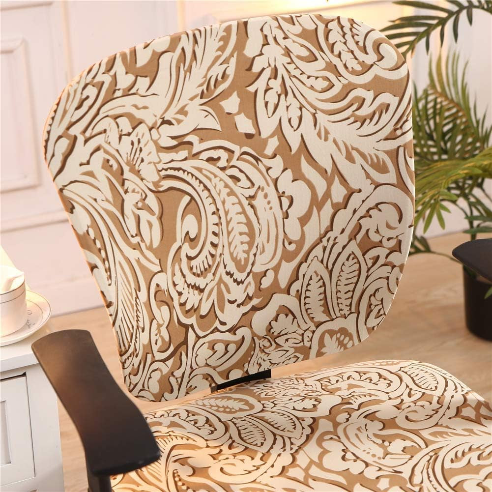 Melaluxe Computer Office Chair Covers - Protective & Stretchable Universal Chair Cover Stretch Rotating Chair Slipcover