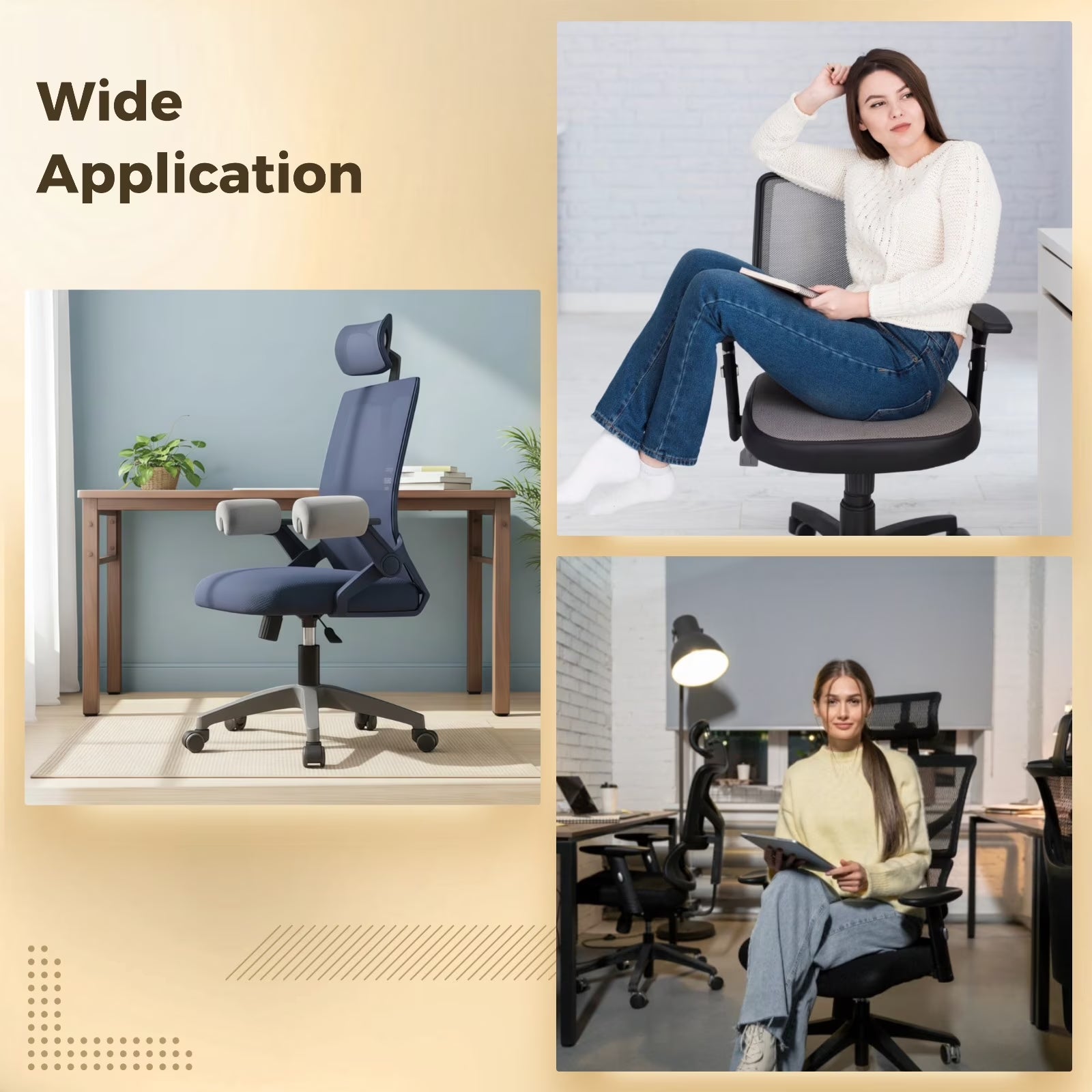 2 Pcs Office Chair Armrest Pads, Memory Foam Elbow Support, 7.9 X 5.7 X 3.9 in Ergonomic Design Arm Rest Heightening Pad, Non-Slip Bottom, Gray