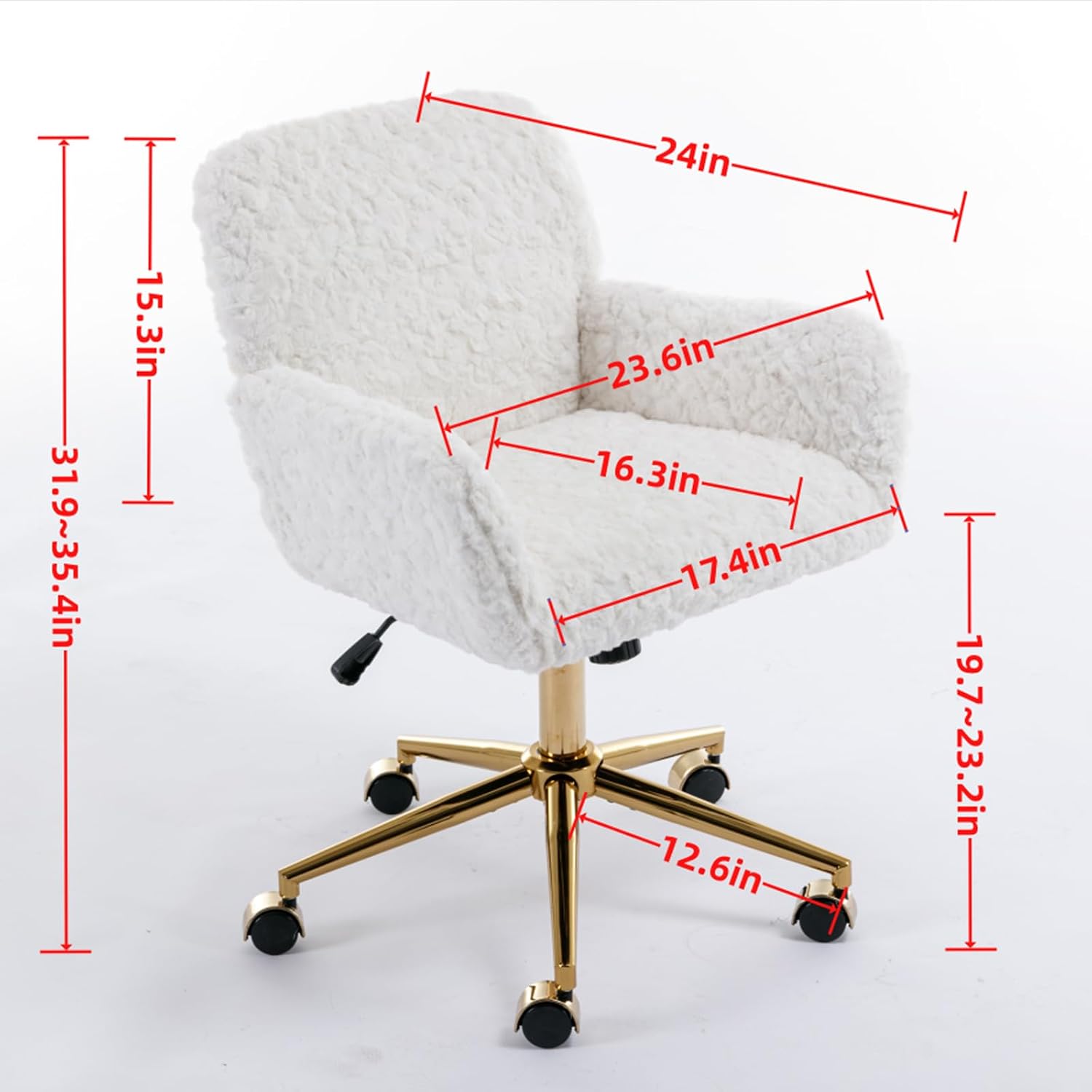 A&A Furniture Violet Velvet Chair, Golden Metal Base - Platinum-Level Office Chairs