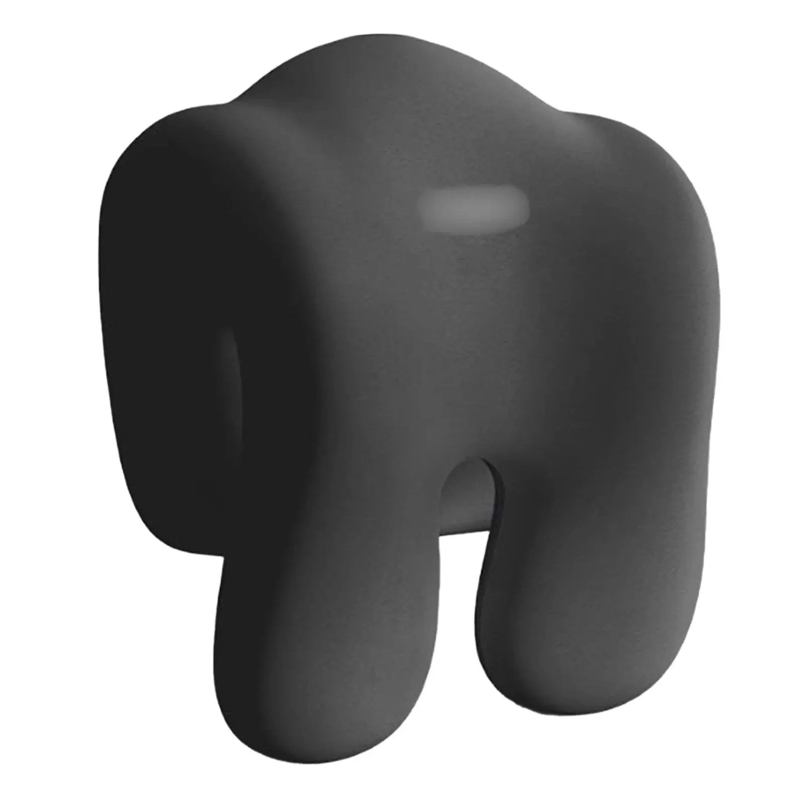 DUBF memory-foam neck pillow for travel, car, plane and office chairs; black U-shaped headrest.