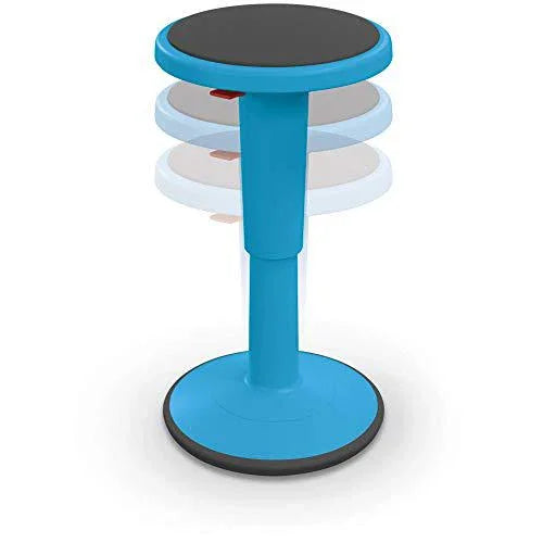 Hierarchy Height Adjustable Grow Stool Blue For Classroom by Platinum-Level Office Chairs