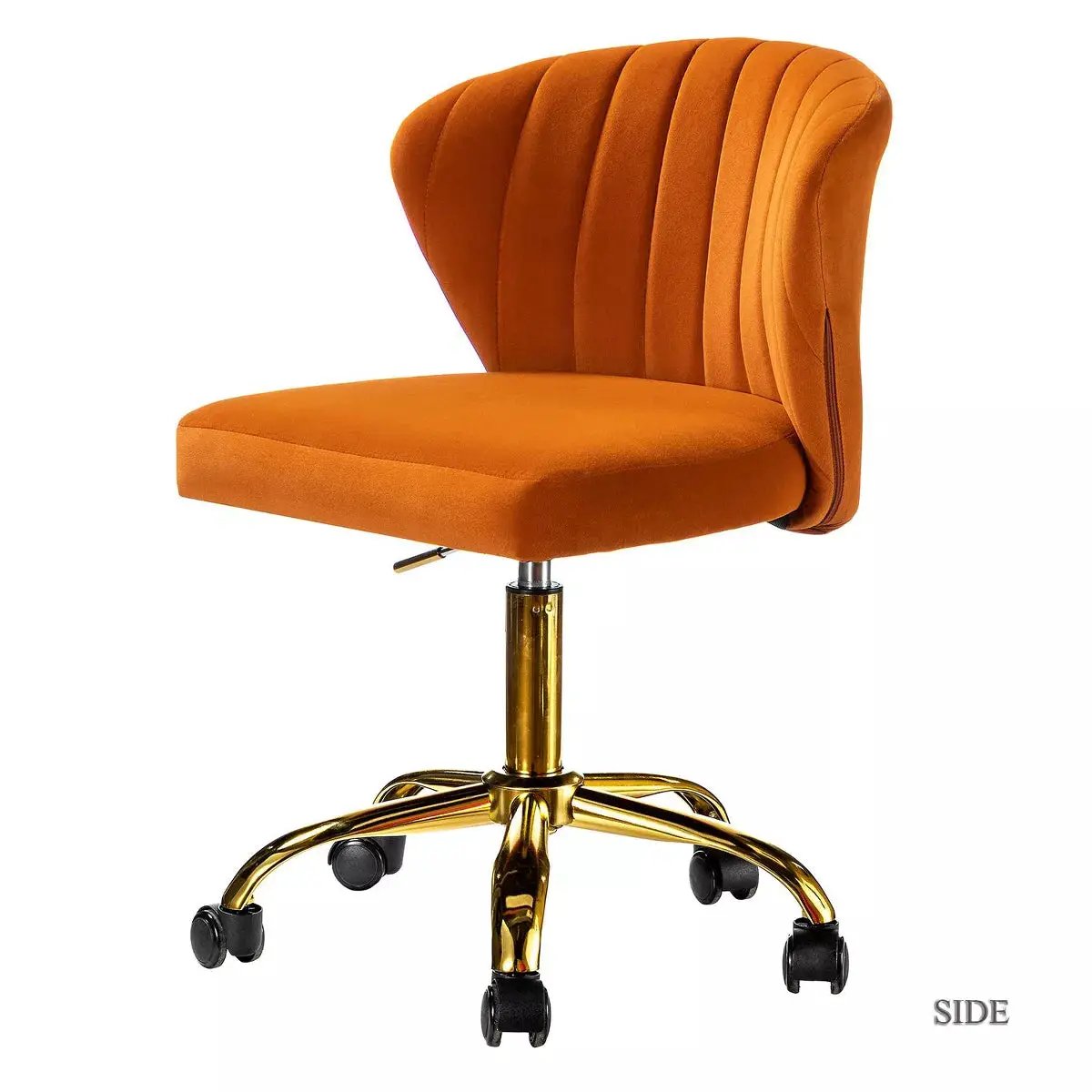 Ilia Comtemperary Swivel Office Chair with Channel Tufted Back | Karat Home
