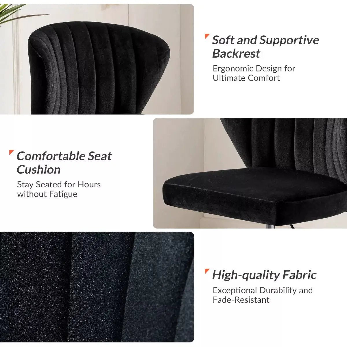 Ilia Comtemperary Swivel Office Chair with Channel Tufted Back | Karat Home