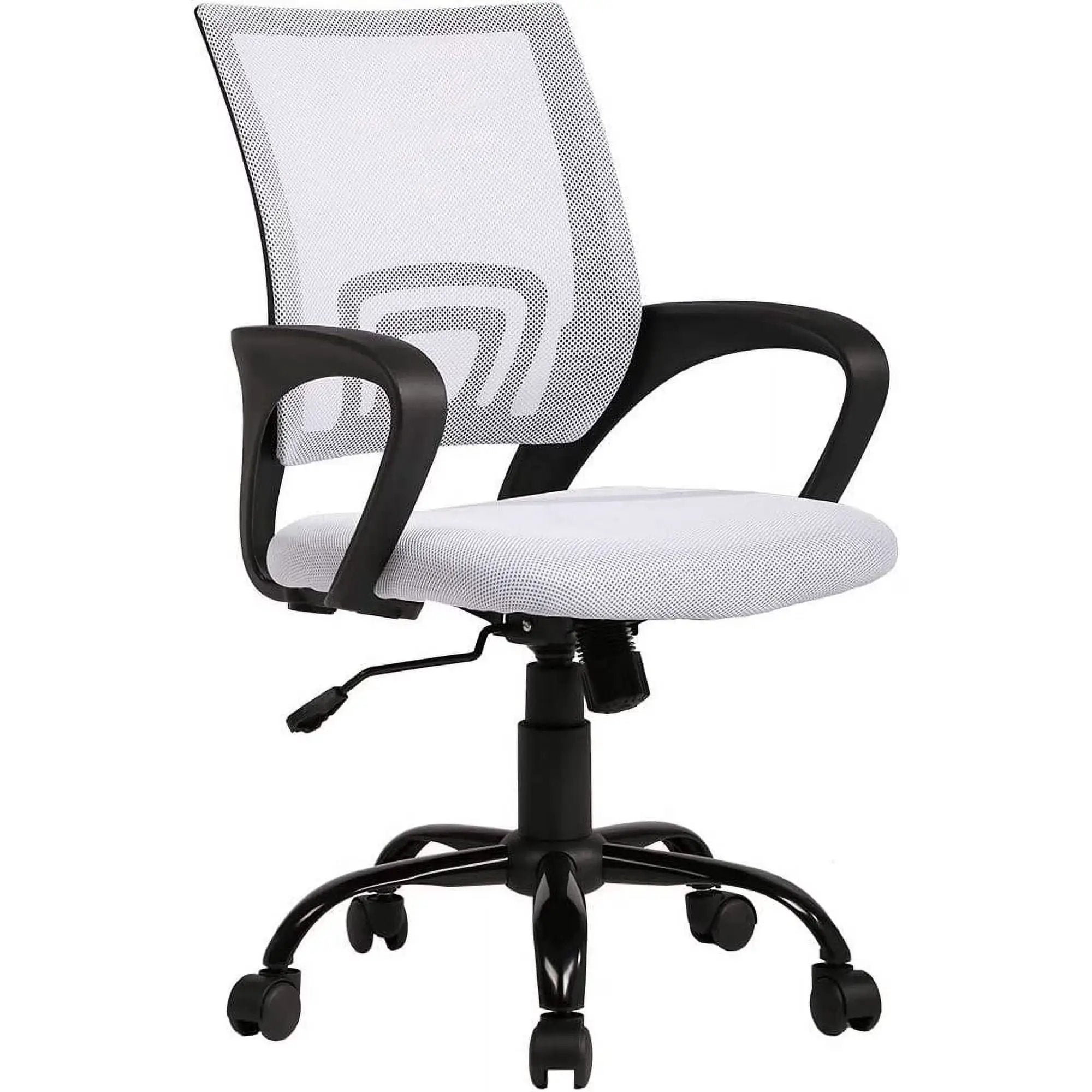 Bestoffice Ergonomic Office Chair, Lumbar Support, Adjustable Height with Armrests for Adults(Grey)