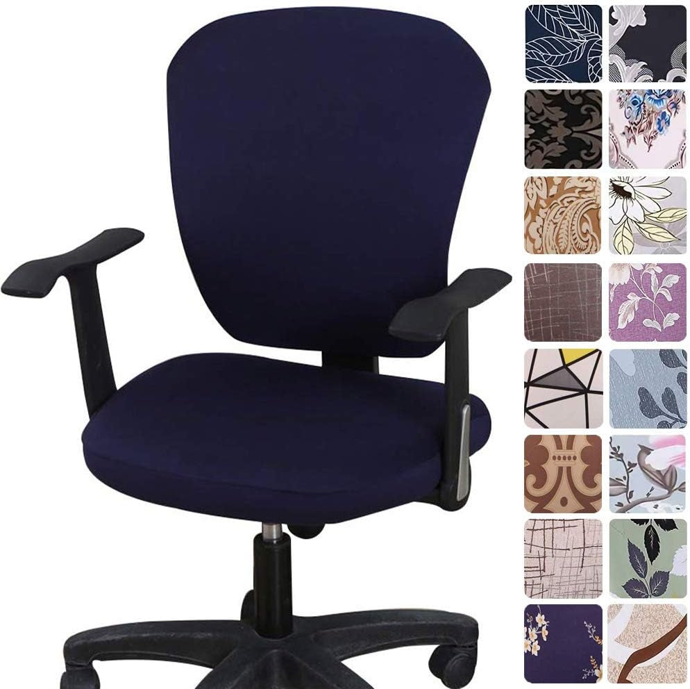Melaluxe Computer Office Chair Covers - Protective & Stretchable Universal Chair Cover Stretch Rotating Chair Slipcover