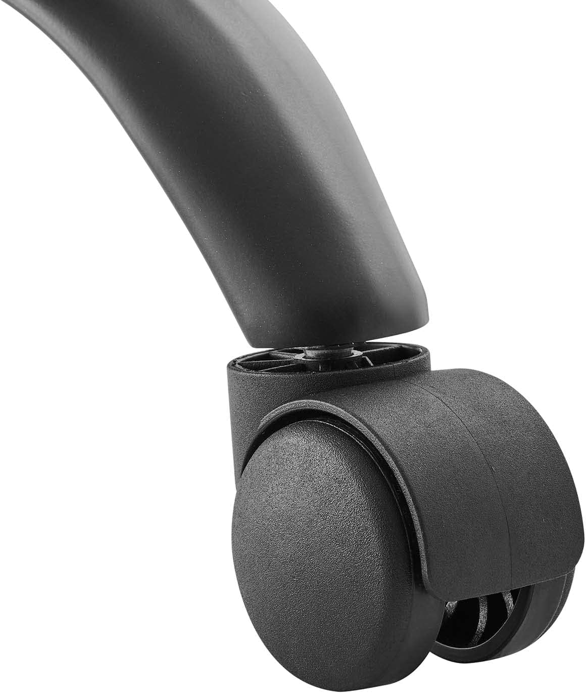 Modway Prim Armless Vegan Leather Drafting Chair in Black Tan