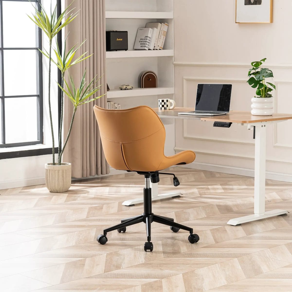 Swivel Armless Desk Chair Office Chairs Makeup Vanity Chair