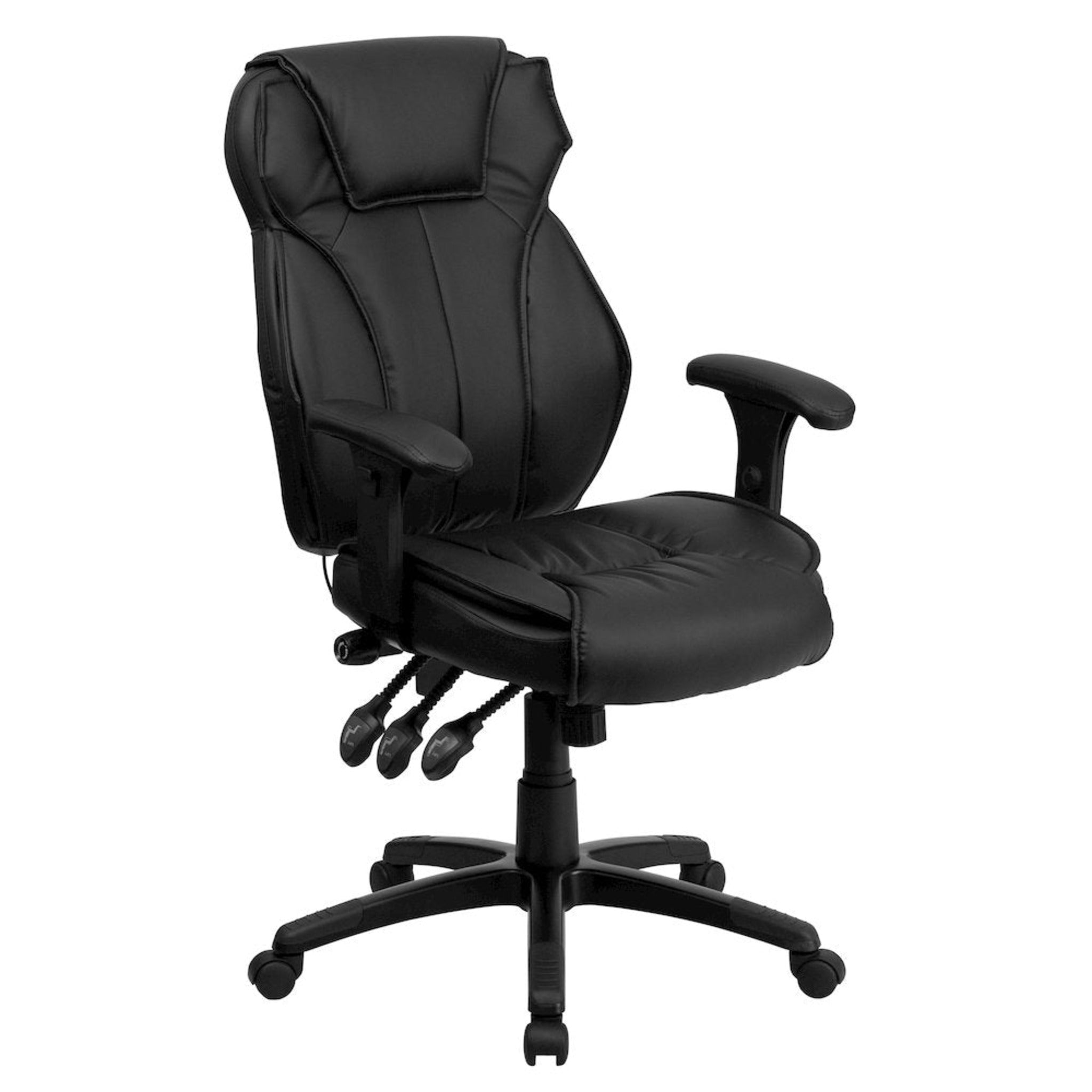 High Back Black LeatherSoft Multifunction Executive Swivel Office Chair