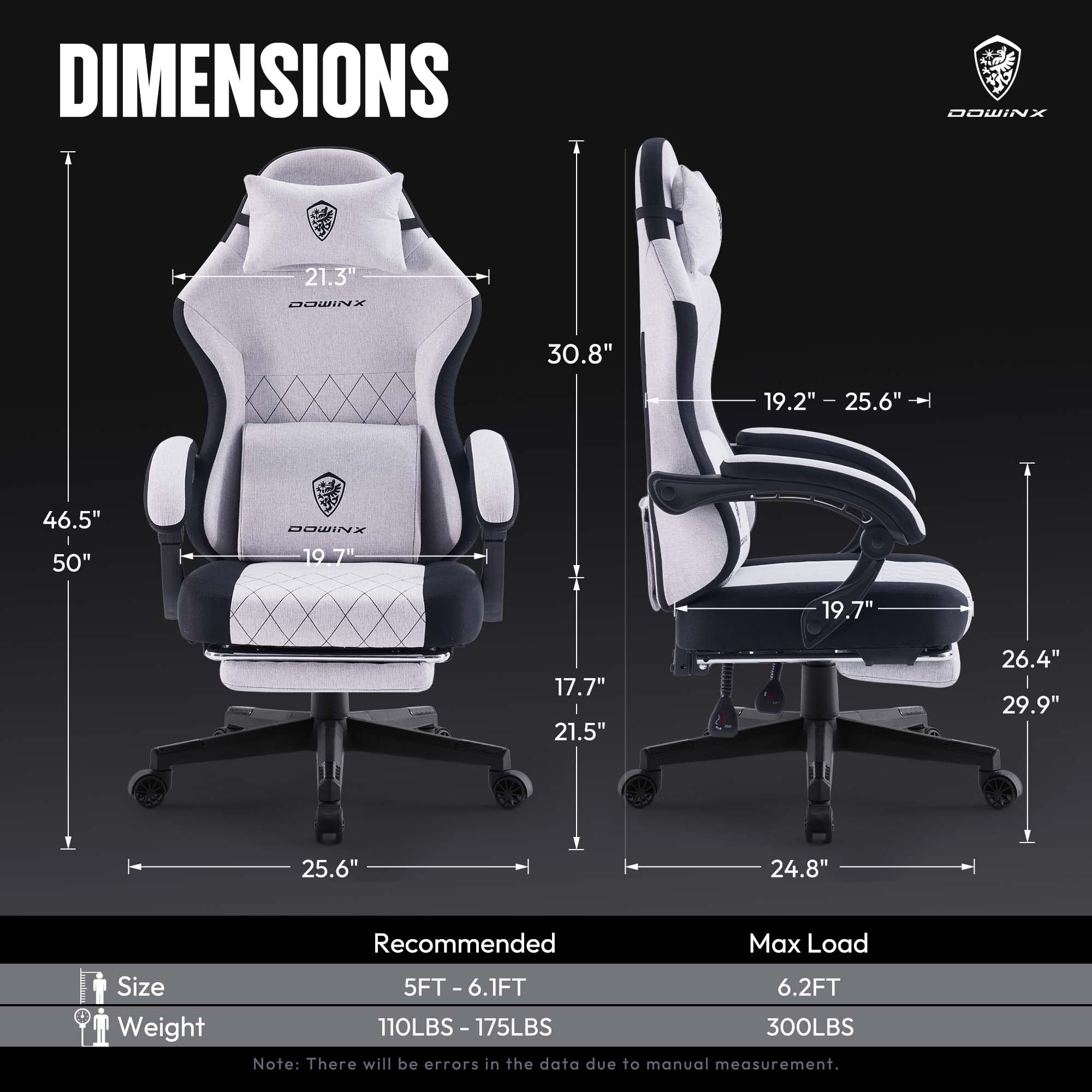 Dowinx Gaming Chair with Pocket Spring Cushion, High Back Ergonomic 360° Swivel Chair for Office Gaming, Massage Lumbar Support with Footrest for Adults, 300LBS Capacity, Beige for Office Gaming Platinum-Level Office Chairs