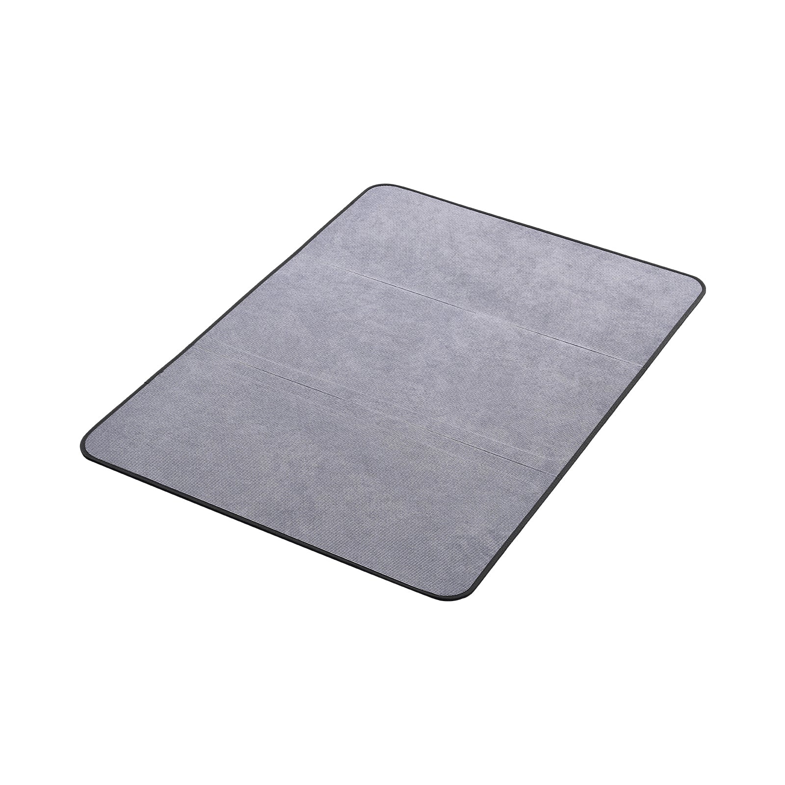 Gray Corduroy Chair Mat for Hard Floors, 48x36 In - Platinum-Level Office Chairs