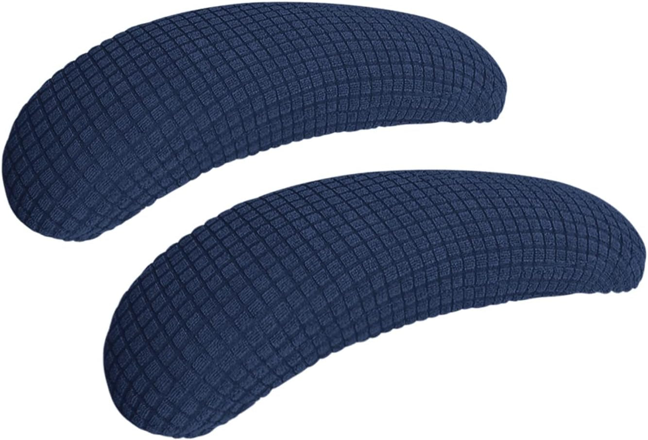 FORCHEER Office Chair Armrest Covers Water Resistant 2PCS Stretch Jacquard Desk Chair Arm Covers for Computer Gaming Chairs Fits 8-13Inch Washable Removable-Black