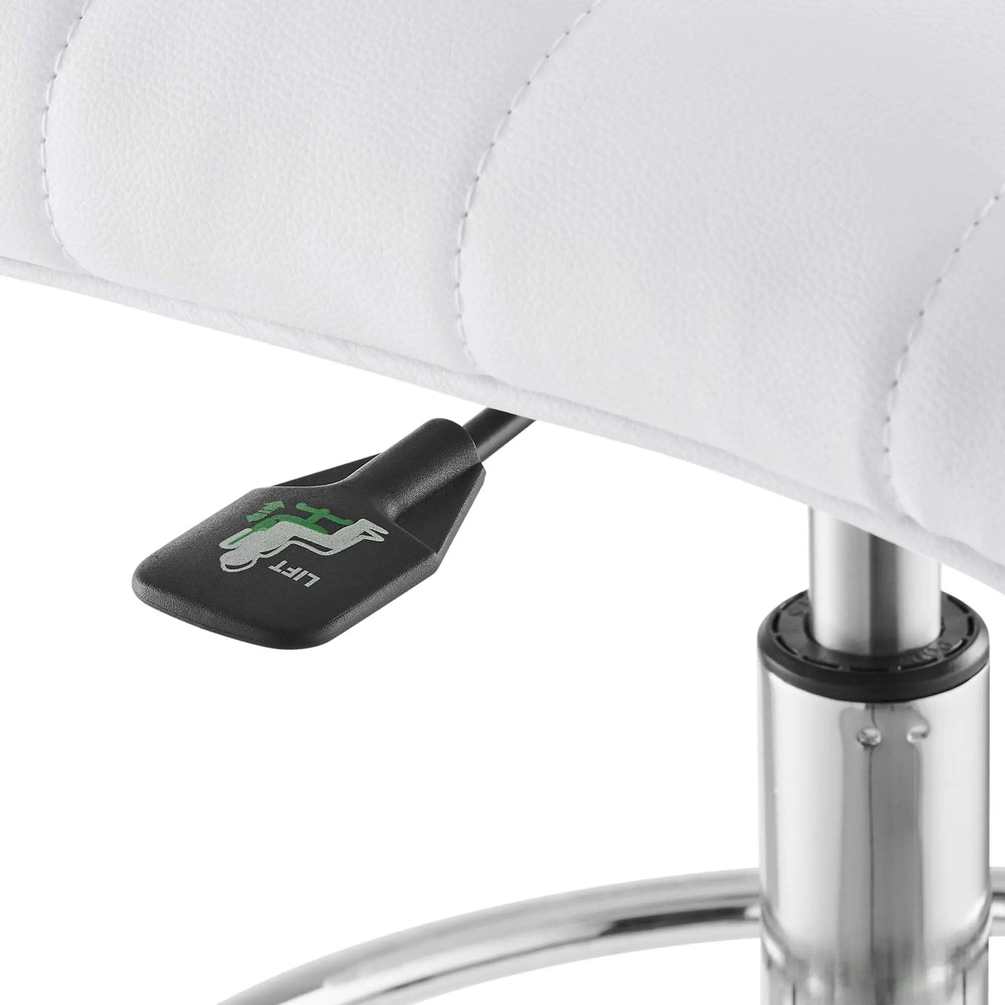Drafting Chair Vegan Leather Armless Adjustable Stool