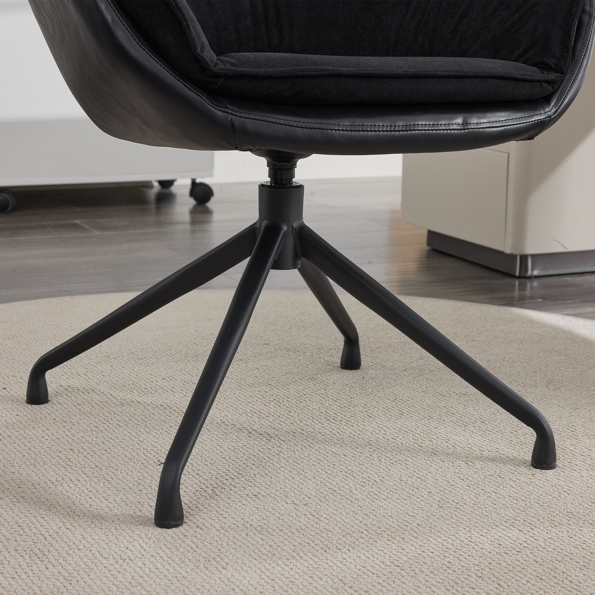 Black Faux Leather Ergonomic High Back Executive Chair