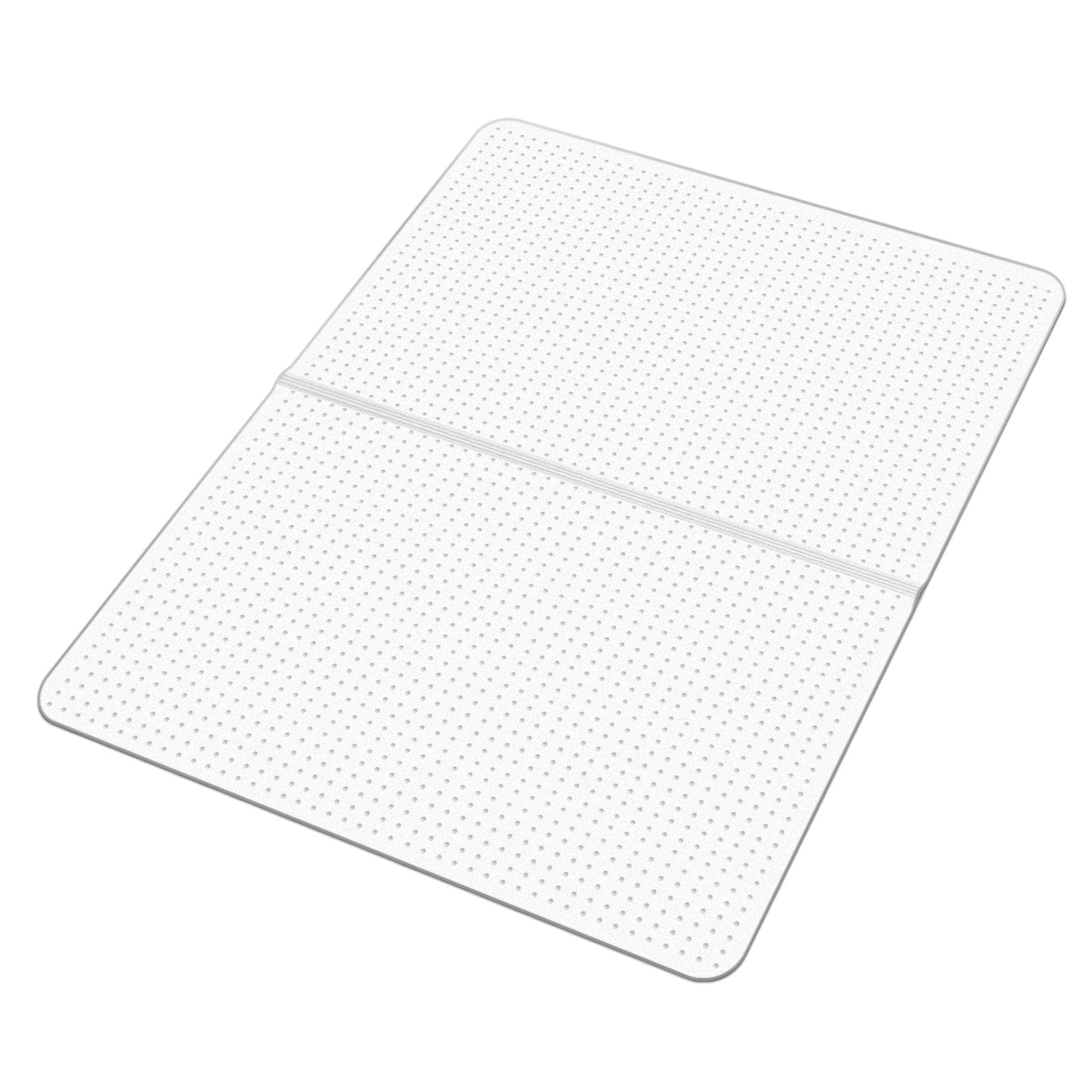 Clear PVC Studded Chair Mat, 36x48 In, Carpeted Floors