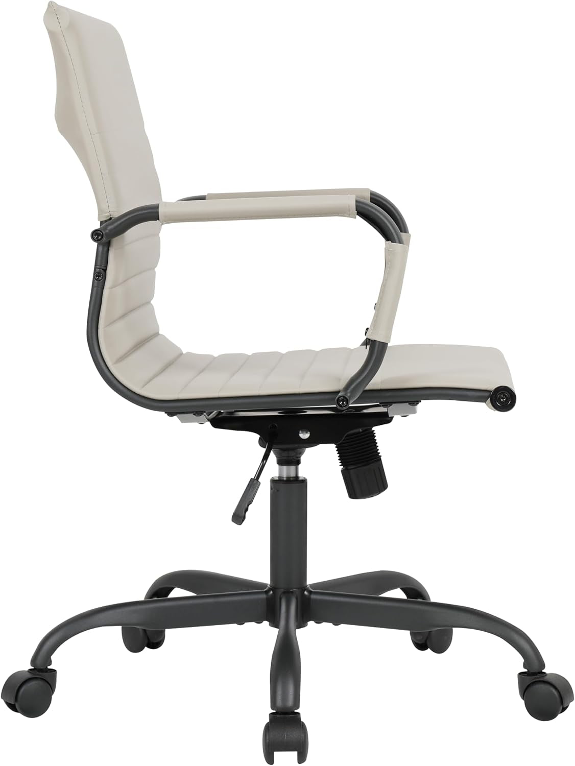 Ergonomic Leather Office Chair With Adjustable Tilt And Swivel Comfort