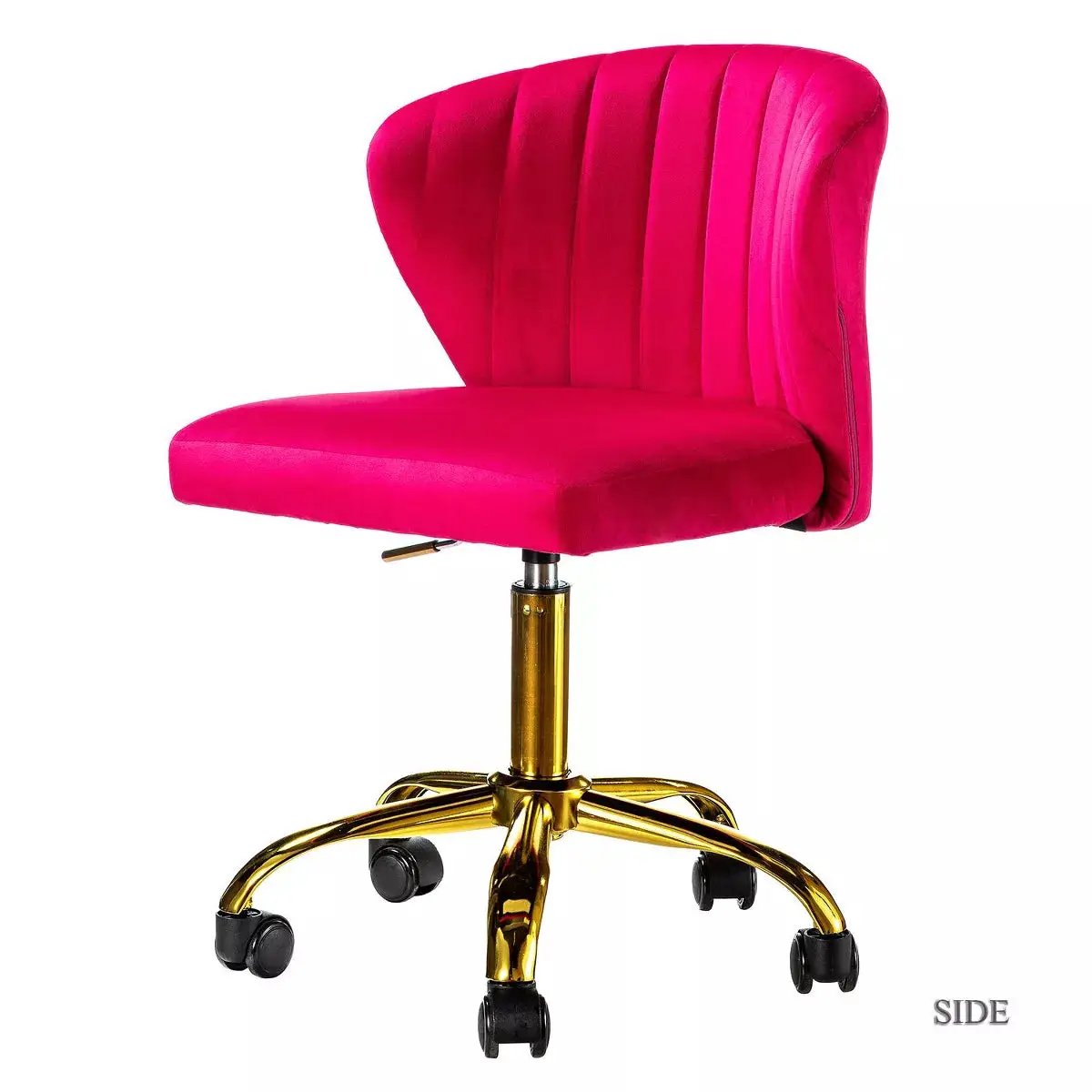 Ilia Comtemperary Swivel Office Chair with Channel Tufted Back | Karat Home
