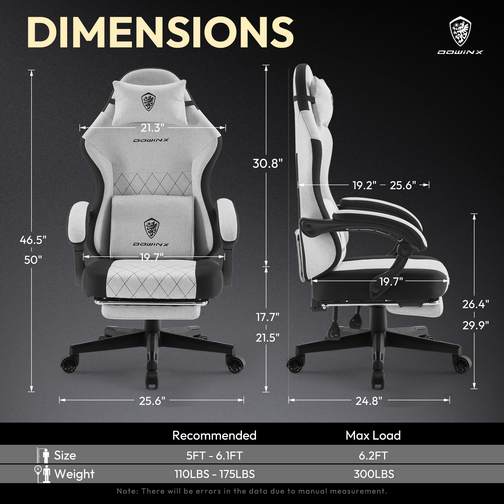 Dowinx Gaming Chair with Pocket Spring Cushion, High Back Ergonomic 360° Swivel Chair for Office Gaming, Massage Lumbar Support with Footrest for Adults, 300LBS Capacity, Beige for Office Gaming Platinum-Level Office Chairs
