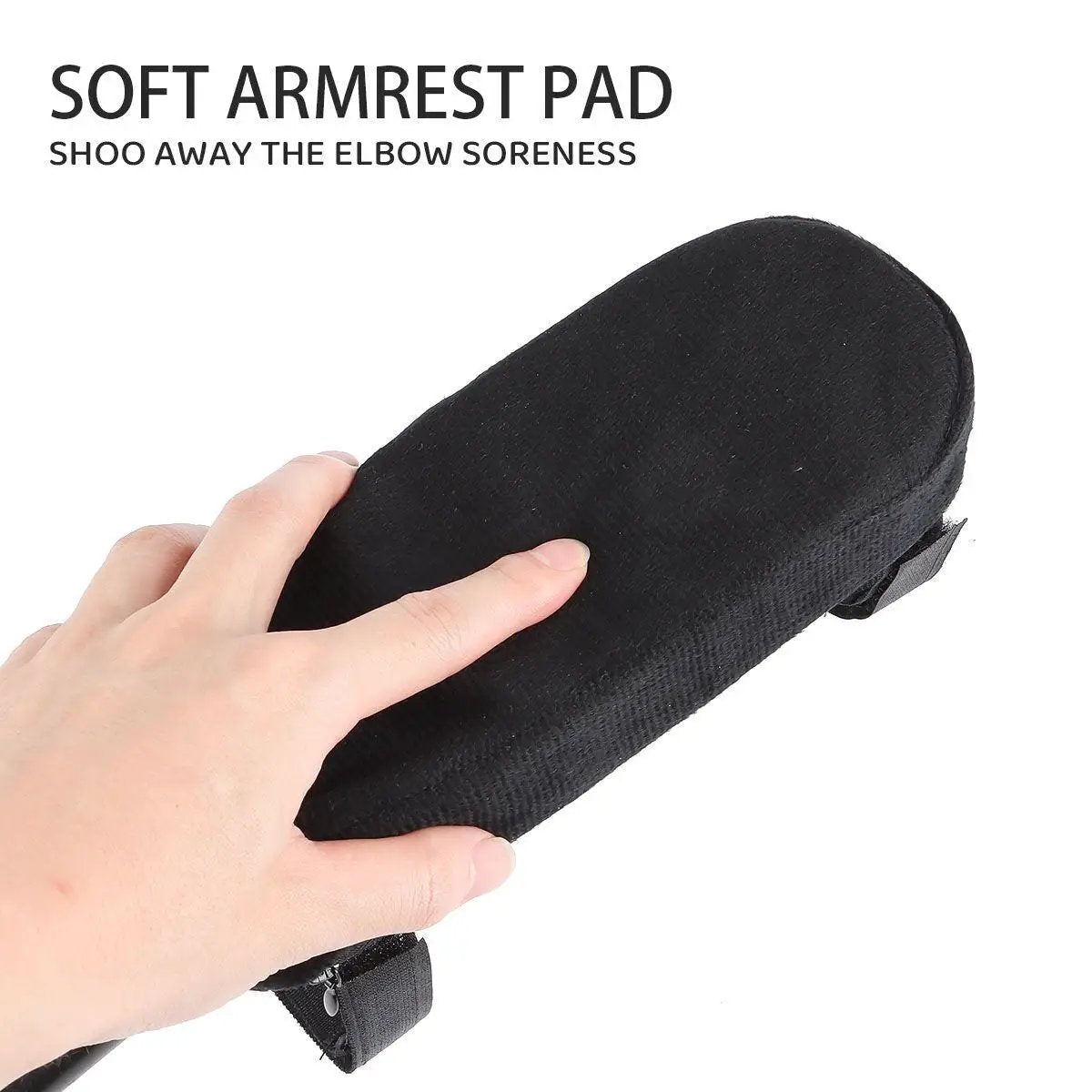 2 Pack Office Chair Armrest Pads Covers Black Arm Rest Covers for Office Chairs
