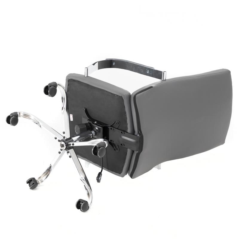 20 PCS Sonora Ergonomic High-Back Leather Desk Office Chair with Chrome Base and Tilt for Home Office - Grey