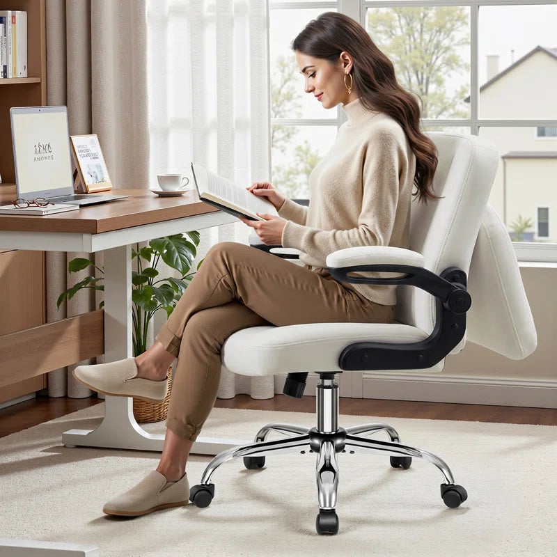 Big and Tall Office Chair 400Lbs, Adjustable Lumbar Support Executive Office Chair