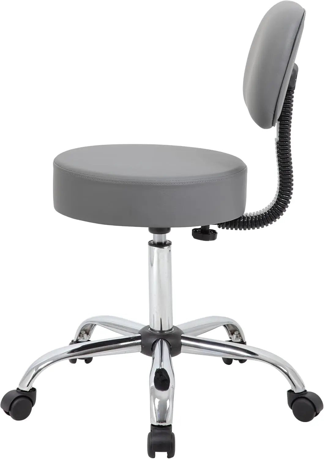 Boss Office Products Be Well Spa Professional Adjustable Drafting Stool with Back, Grey (B245-GY) by Manufacturer.