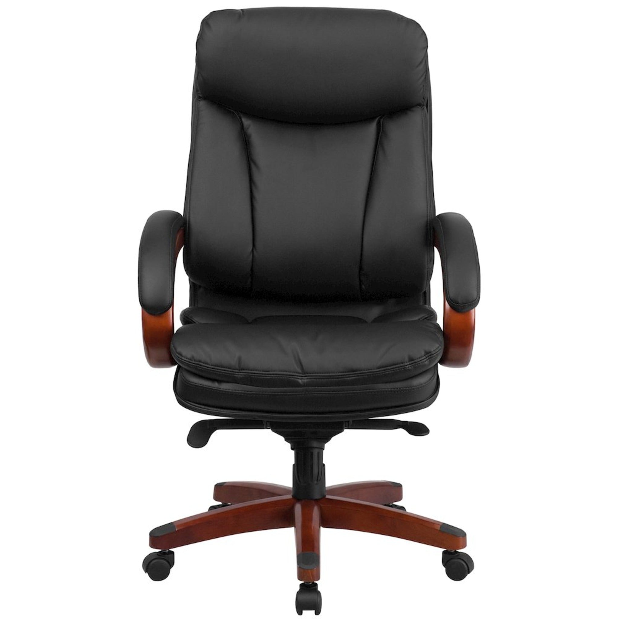 High Back Black LeatherSoft Executive Office Chair with Synchro-Tilt