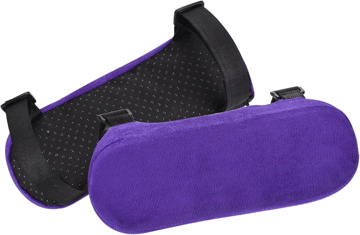 PATIKIL Office Chair Arm Pads, 2 Pcs Office Chair Arm Cover Soft Office Chair Armrest Pads Memory Foam Cotton Removable Washable for Desk Computer Gaming, Purple
