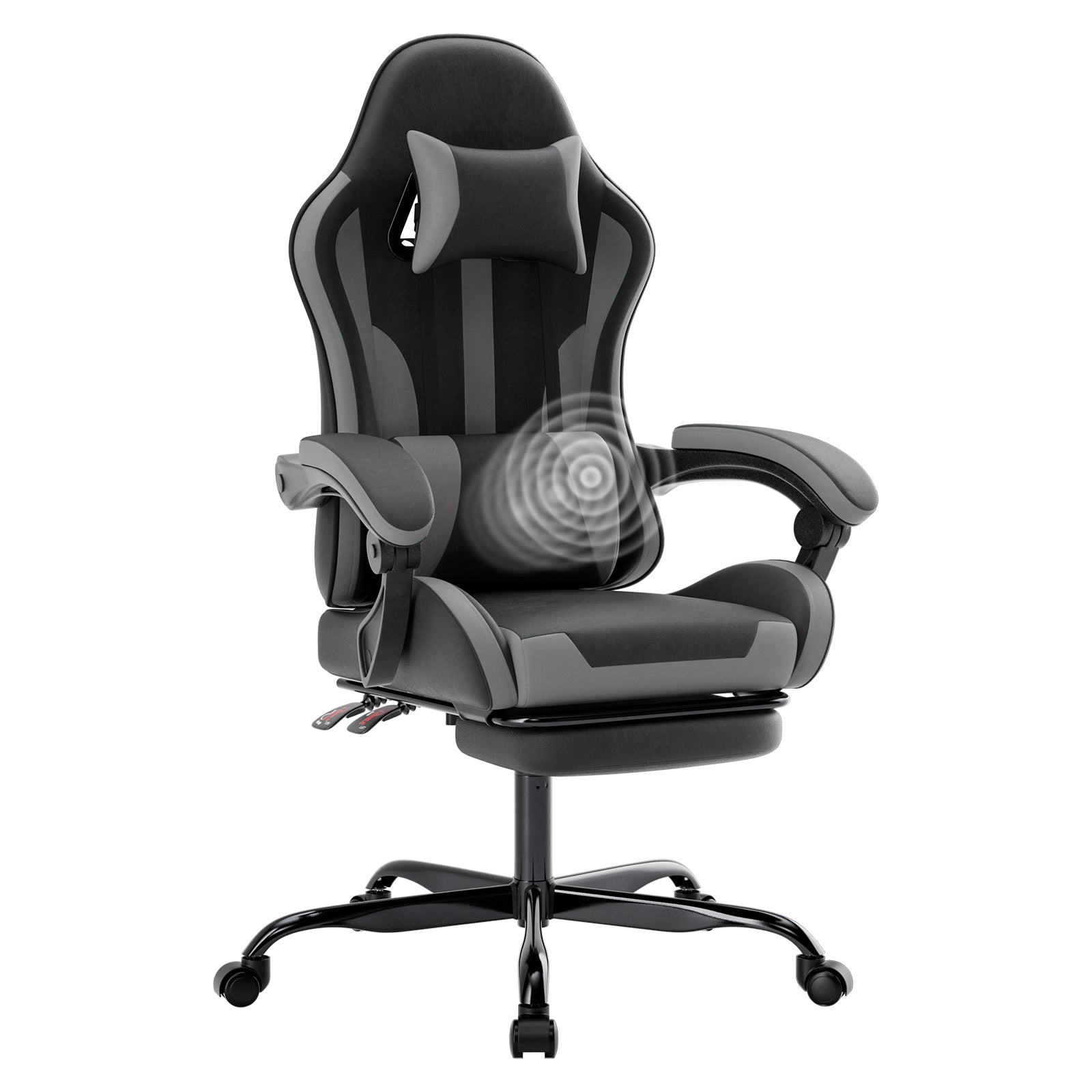 Ergonomic Gaming Chair With Adjustable Lumbar Support And Footrest - Platinum-Level Office Chairs
