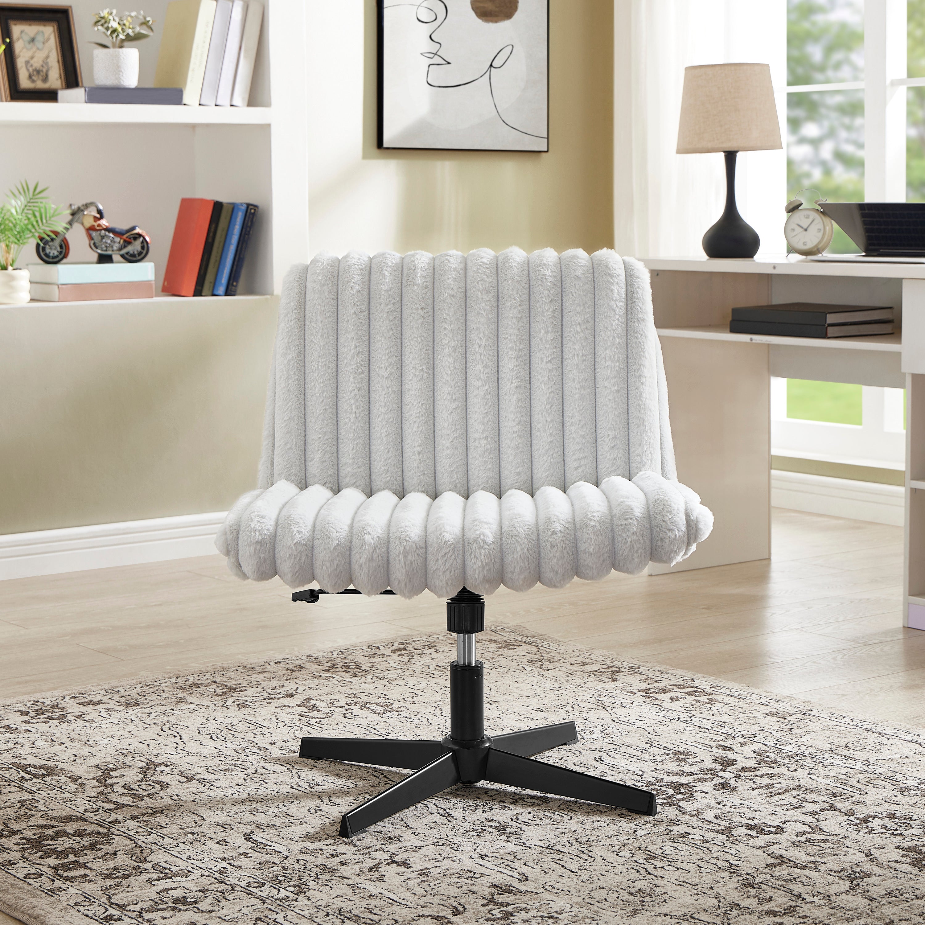 Blynn criss cross vanity chair – view 8