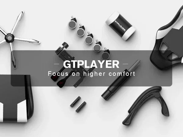 GTPLAYER Gaming Chair With Footrest And Lumbar Support Swivel Headrest by Platinum-Level Office Chairs