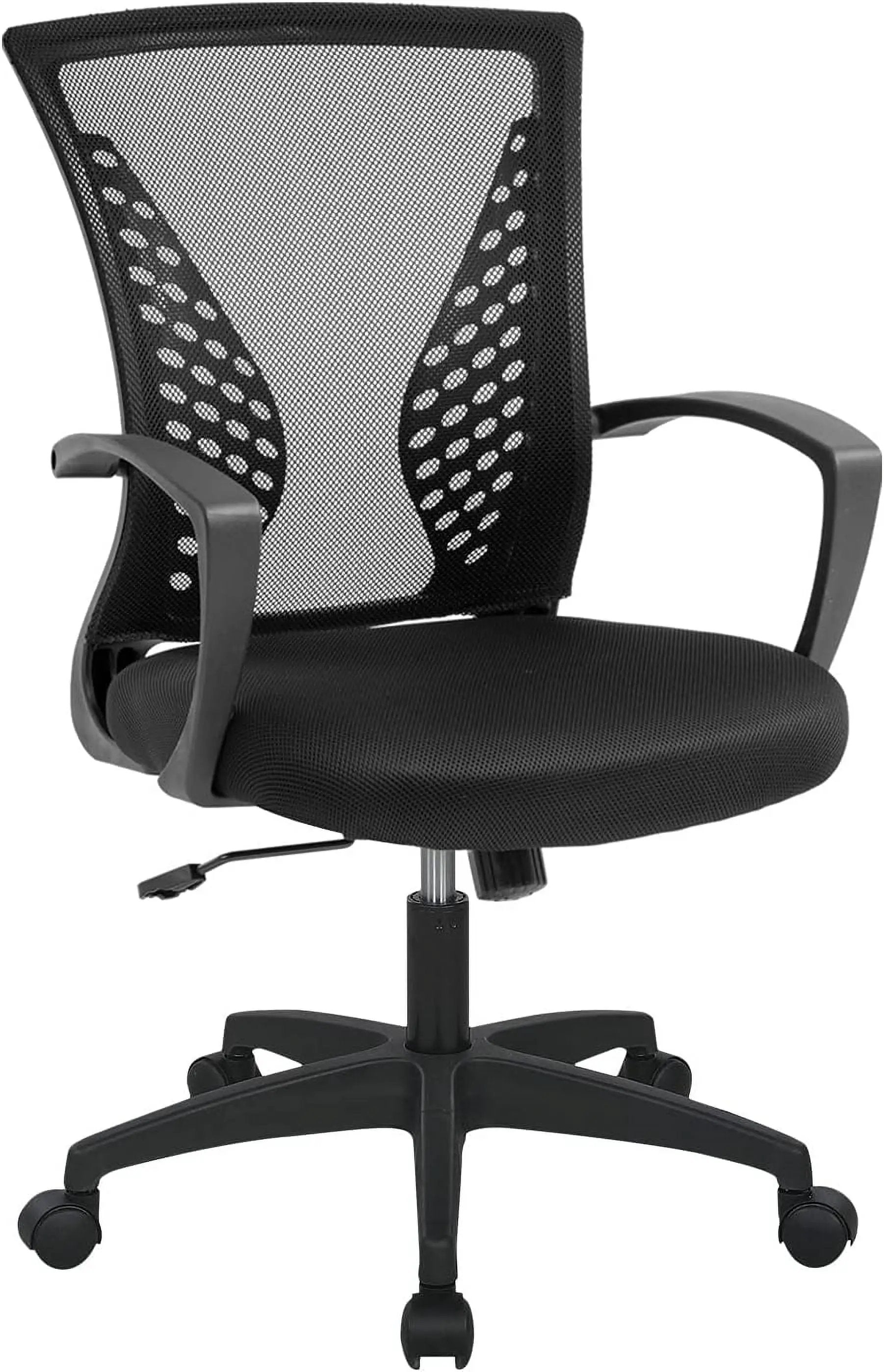 Paylesshere Ergonomic Office Chair, Lumbar Support, Adjustable Height with Armrests for Adults(Orange)