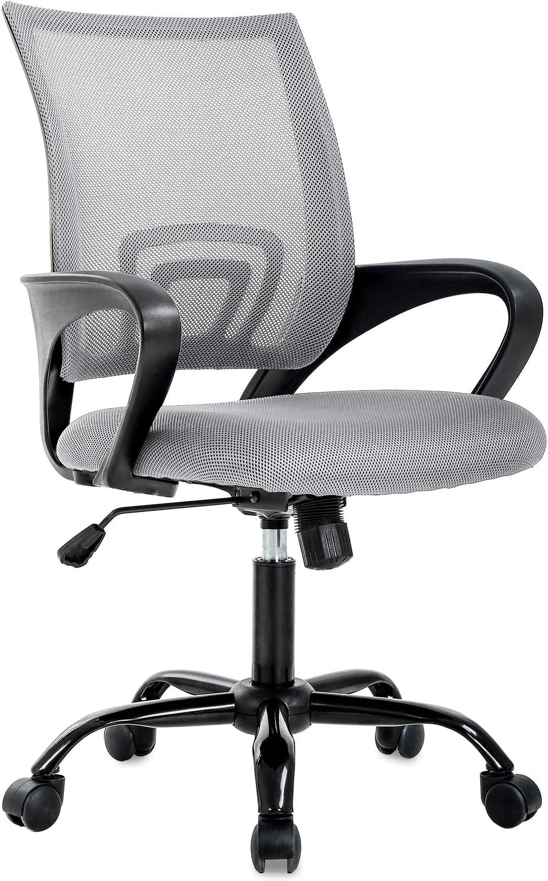 Bestoffice Ergonomic Office Chair, Lumbar Support, Adjustable Height with Armrests for Adults(Pink)