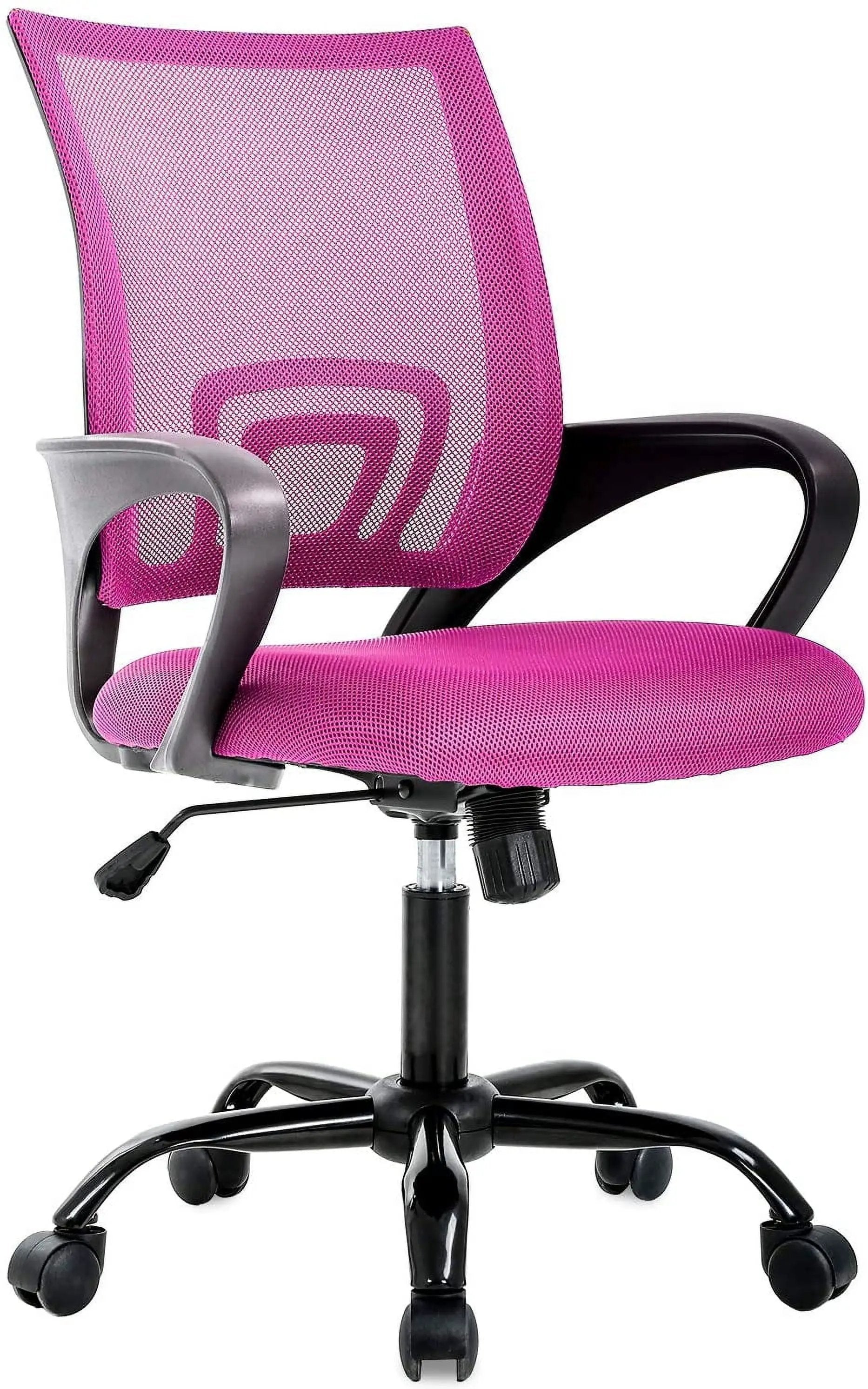 Bestoffice Ergonomic Office Chair, Lumbar Support, Adjustable Height with Armrests for Adults(Grey)